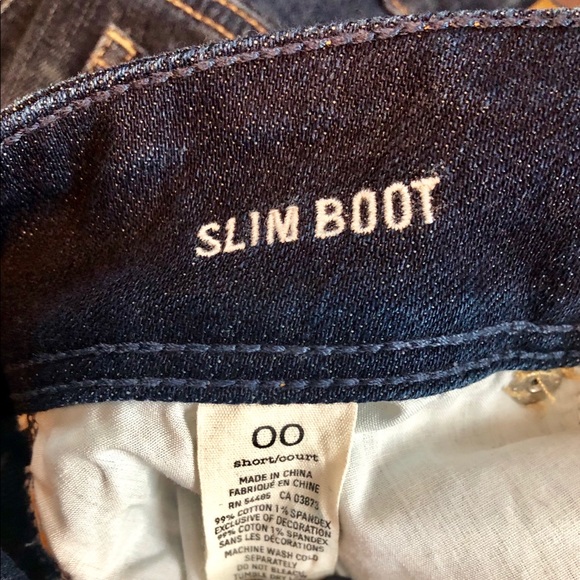 American Eagle Slim Bootcut Jeans, Size 00 Short - Picture 3 of 3